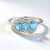 Anello in argento con Topazio Blu Svizzero