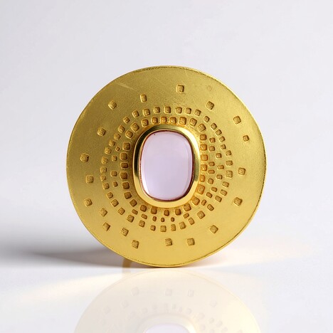 Ciondolo in argento con Ametista Rose de France (MONOSONO COLLECTION)