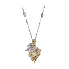 14K SI2 Yellow Diamond Gold Necklace (CIRARI)