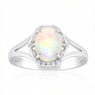 Brasilianischer Weißer Opal-Goldring