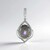 Ciondolo in argento con Labradorite rosa Maniry