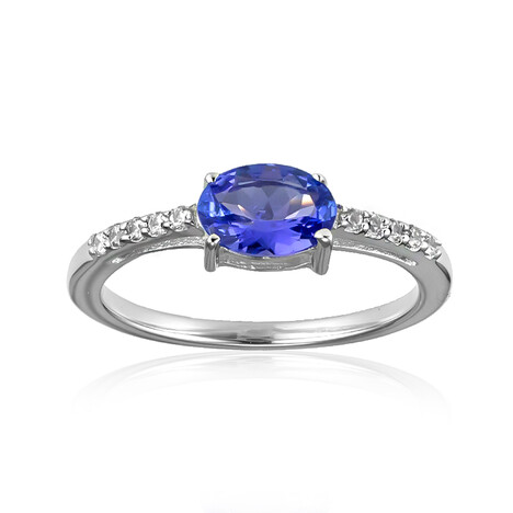 Anillo en plata con Tanzanita