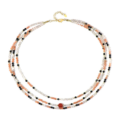 Collana in argento con Agata Rossa (Riya)