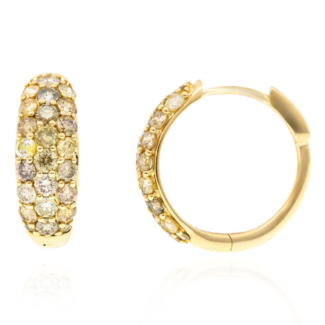 Orecchini in oro con Diamante Fancy SI2 (CIRARI)