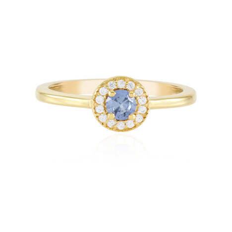 Anello in argento con Zaffiro Ceylon Blu