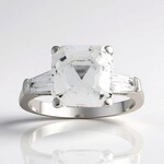 Anello in argento con Topazio Bianco