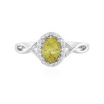 Anello in argento con Apatite Dorata