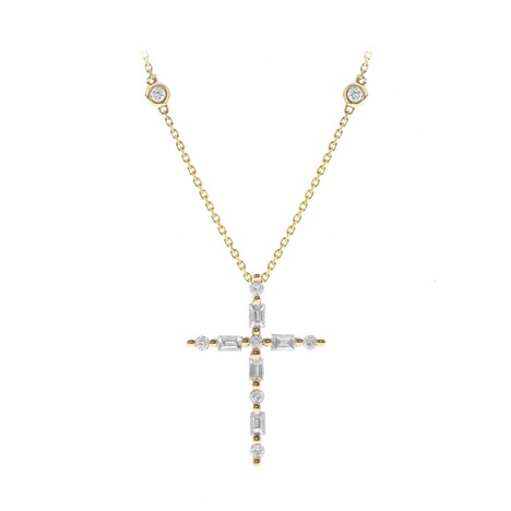 Gouden halsketting met SI1 (H) Diamanten (CIRARI)