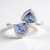 Bague en argent et Tanzanite non chauffée