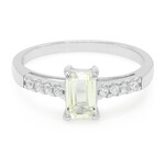 Anillo en plata con Cuncita amarillo canario