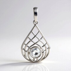 Ciondolo in argento con Quarzo Herkimer (Pallanova)