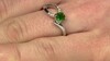 Bague en argent et Diopside de Russie