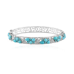 Brazalete en plata con Turquesa bella durmiente (Faszination Türkis)