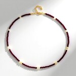Collana in argento con Rubino Mozambico