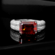 Bague en or et Grenat Spessartite AAA (de Melo)