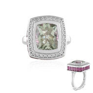 Grüner Amethyst-Silberring (Dallas Prince Designs)