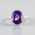 Anello in argento con Ametista del Marocco