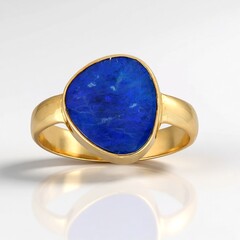 Bague en argent et Opale doublet