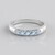 Bague en argent et Aigue-Marine Santa Maria