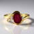 Anello in argento con Rubino del Madagascar