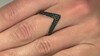 Zilveren ring met zwarte spinelstenen
