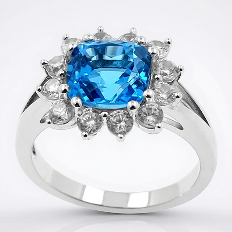 Anello in argento con Topazio Marambaia