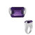 Siberian Amethyst Silver Ring