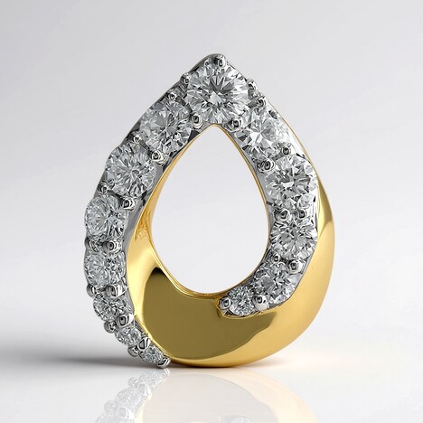 Ciondolo in oro con Diamante VVS1 (G) (Annette)