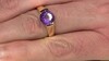 Zilveren ring met een Marokkaanse Amethist