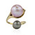 Anello in oro con Perla Ming Rosa Royal (TPC)