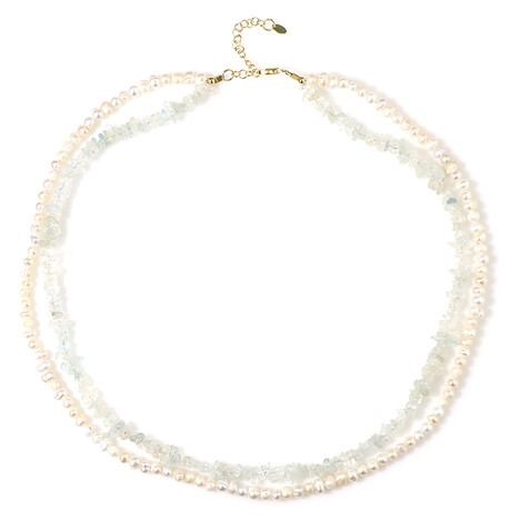 Edelstein-Silberhalskette