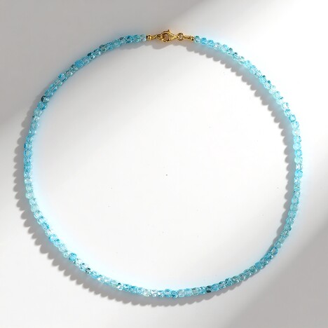 Collana in argento con Topazio Blu Cielo