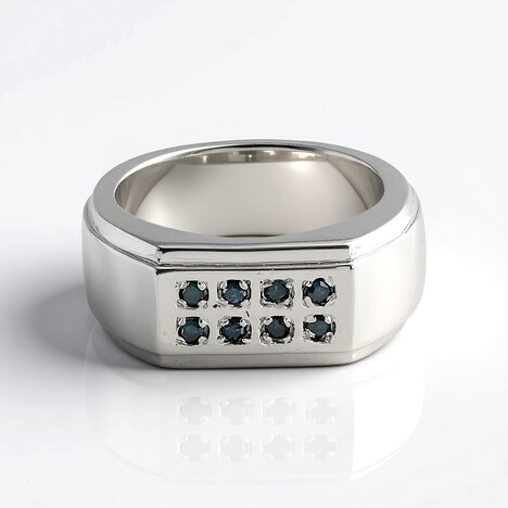 Anello in ottone con Diamante Blu I3 (Juwelo Style)