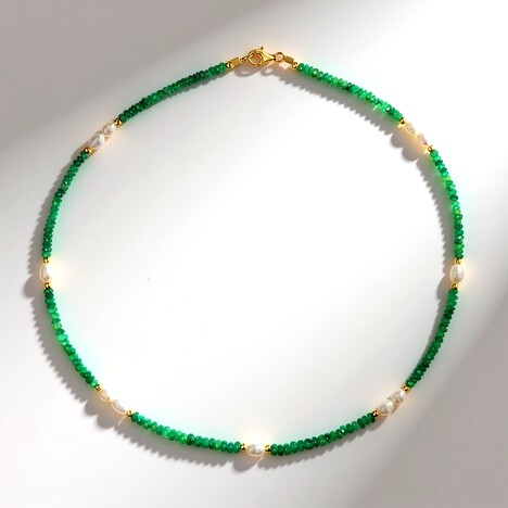 Collana in argento con Perla d'Acqua Dolce Bianca (Riya)