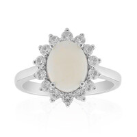 Anello in argento con Opale Bianco