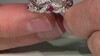 Anillo en plata con Espinela roja noble (de Melo Essence)