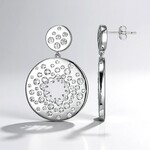 Orecchini in argento con Zircone (Adela Silber)