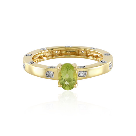 Anillo en plata con Peridoto