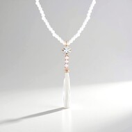 White Quartz Silver Necklace (KM by Juwelo)