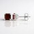 Boucles d'oreilles en argent et Grenat du Mozambique