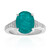 Zilveren ring met een Blauwgroene kwarts