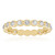 Zilveren ring met witte topaasstenen