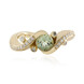 Anello in oro con Tormalina Verde (de Melo)