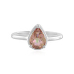 Anello in argento con Topazio Mistico Pesca