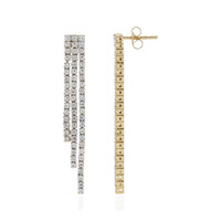 Orecchini in argento con Topazio Bianco