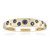 Anillo en oro con Zafiro azul Ceylon