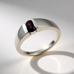 Anello in argento con Rodolite
