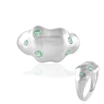 Bague en argent et Emeraude de Colombie (SAELOCANA)