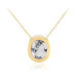 Collier en argent et Topaze blanche (MONOSONO COLLECTION)