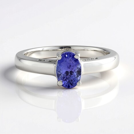 Anello in argento con Tanzanite